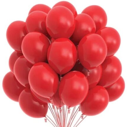 Set 100 baloane rosii 28 cm