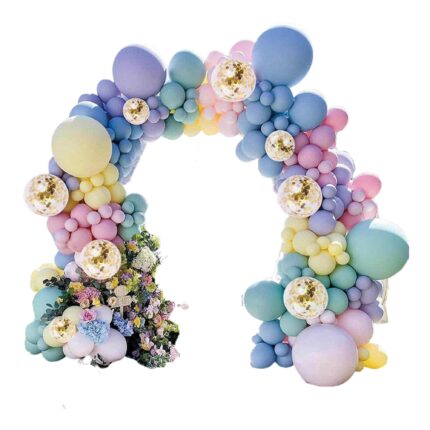 Set baloane pentru arcada, 148 Baloane Festive, multicolor, nuante pastelate