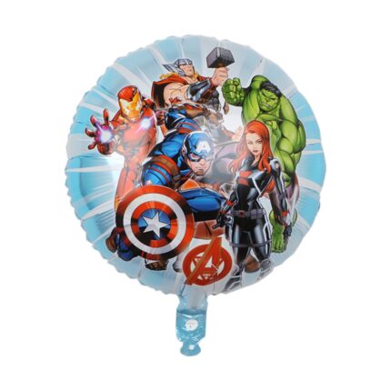 Balon folie supereroi Avengers, Hulk, Captain America, Thor, Iron Man. 45 cm