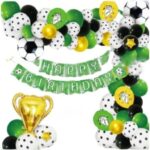 Set cu 60 de baloane si accesorii aniversare Micul Fotbalist, Fotbal World Cup