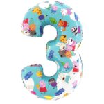 Balon Folie Cifra 3 Peppa Pig 66cm L253