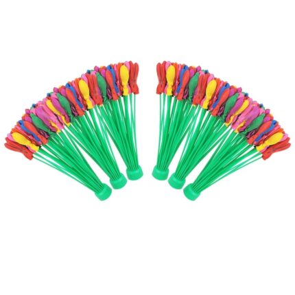 Set 222 baloane cu apa, umplere rapida multicolor, 6x37 buc