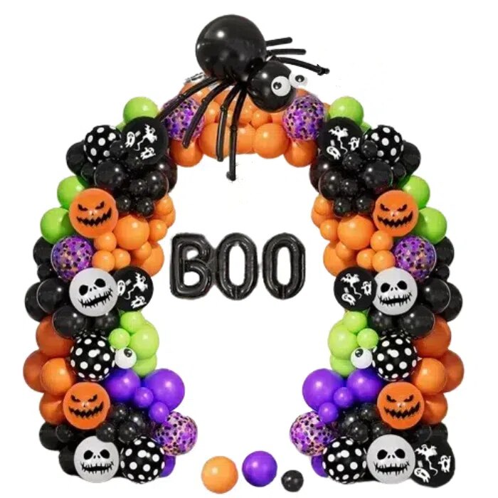Set baloane decorative Halloween, 149 piese, multicolor, Latex