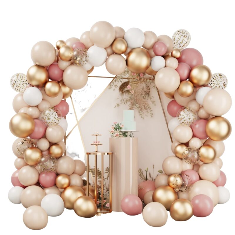 Set baloane NEW HUAAO, 101 piese, multicolor, decoratiuni petrecere