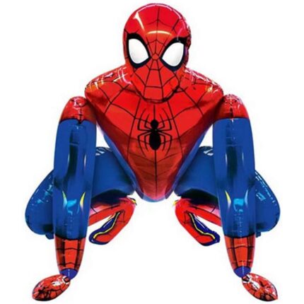 Balon Spider-Man, JIYUANG, Folie de aluminiu, 66cm, Rosu/Albastru