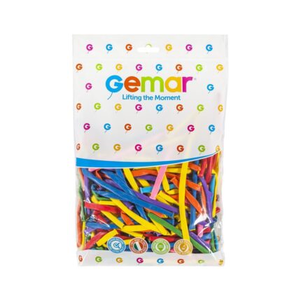 Set 100 baloane profesionale, asortate, pentru modelaj, Gemar