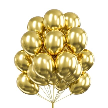 Set 50 Baloane Teno®, pentru Petreceri/Aniversari/Evenimente, o singura dimensiune, latex, gold