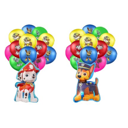 Set de baloane Paw Patrol Smileh, folie/latex, multicolor, 22 piese