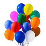 Set 100 baloane latex groase, colorate, 30cm, Ropet