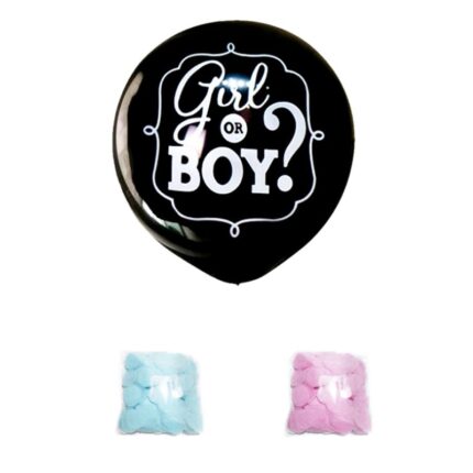 Balon jumbo Gender Reveal, It's Party Time, Girl or Boy, fetita sau baietel