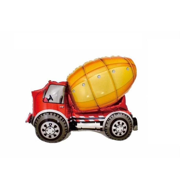 Balon figurina din folie de aluminiu tip Betoniera, 82 cm x 68 cm