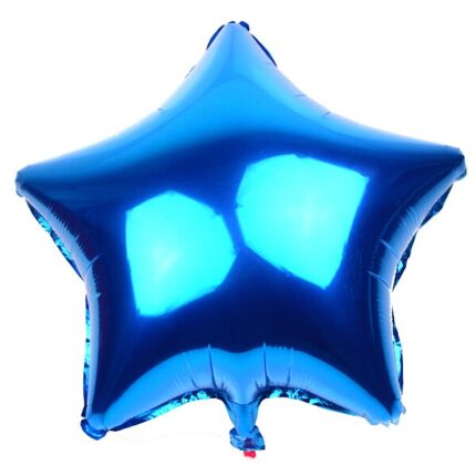 Balon folie stea, albastru, 45 cm