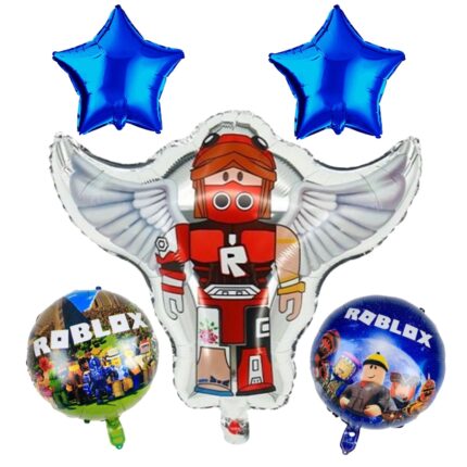 Buchet 5 baloane folie Roblox KidMania®, 60x45 cm