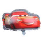 Set 5 baloane folie cu tema Cars, Fulger Mcqueen, baloane stea, rosu