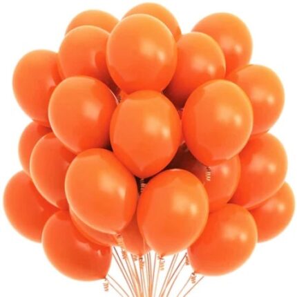 Set 100 baloane orange 28 cm