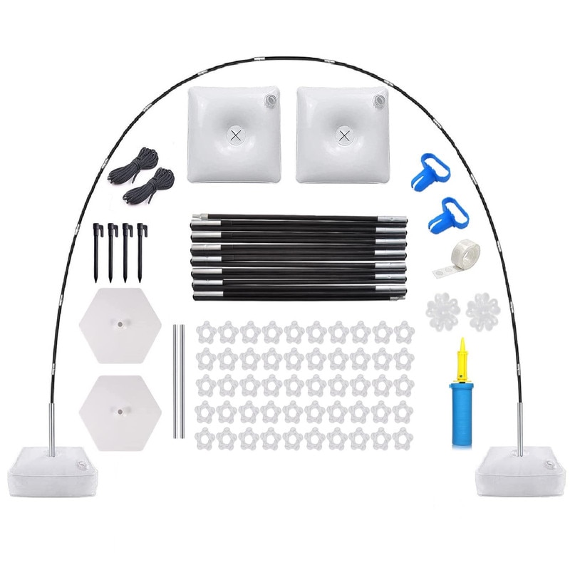 Suport pentru baloane, Walalla, PVC, 83 Accesorii, Multicolor