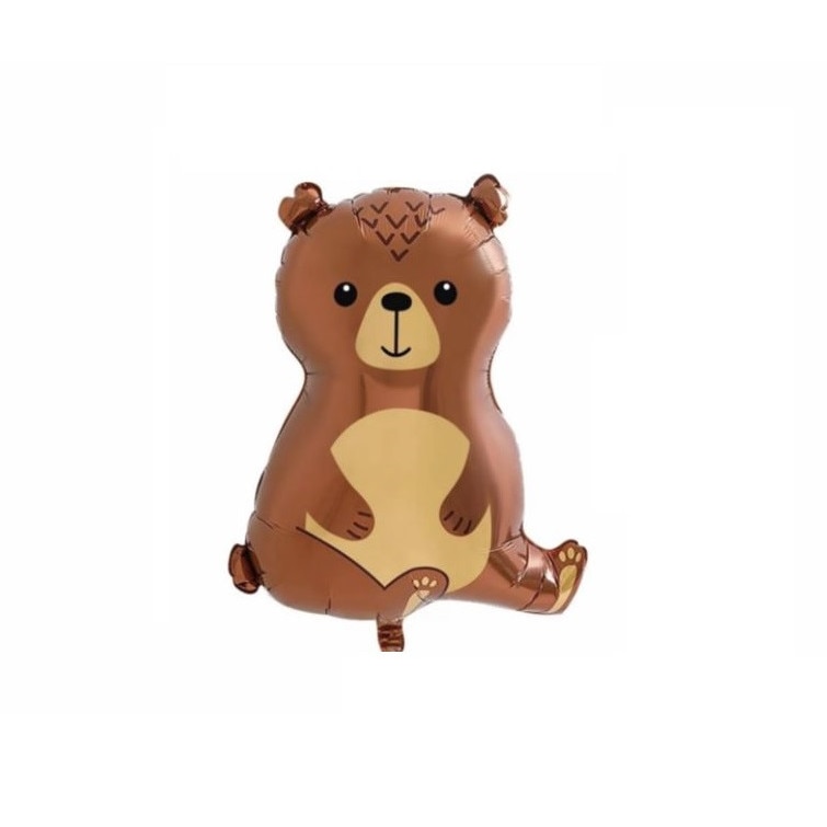 Balon figurina din folie de aluminiu tip Urs, 47 cm x 65 cm