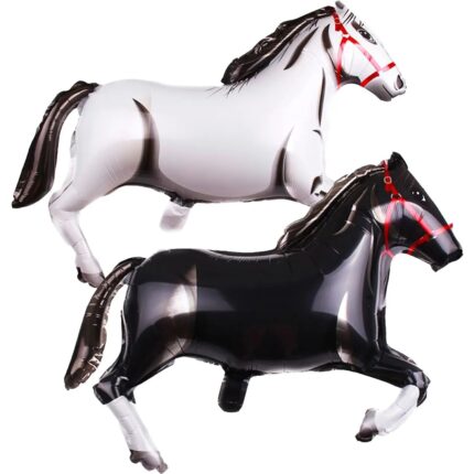 Set 2 baloane Folie Figurina Cai de curse, It's Party Time, 97x56cm