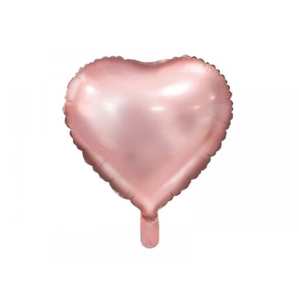 Balon folie inima, Rose gold, 45cm