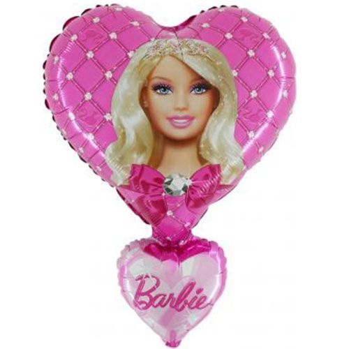 Balon figurina Barbie, multicolor, 45 cm x 80 cm