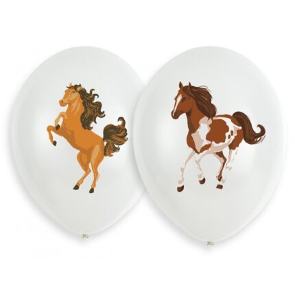 Set de 6 baloane cu cai, Amscan, 27,5 cm