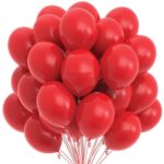 Set 100 Baloane Teno®, pentru Petreceri/Aniversari/Evenimente, o singura dimensiune, latex, rosu