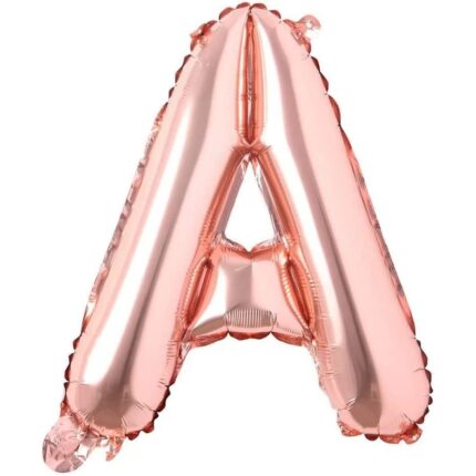 Balon aniversar Maxee, litera A, rose, 40 cm
