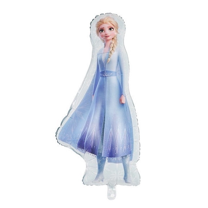Balon figurina Elsa, folie de aluminiu, multicolor, 82x47cm