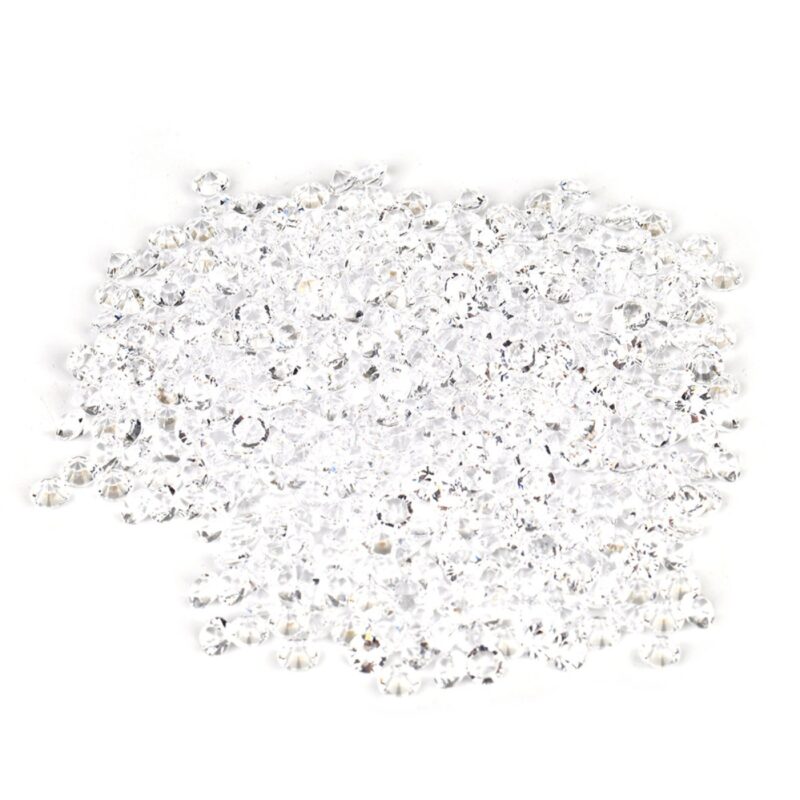 Accesorii pentru petrecere KkvoGmle, confetti acrilic in forma de diamant, multicolor, 6mm, set 1000 buc.