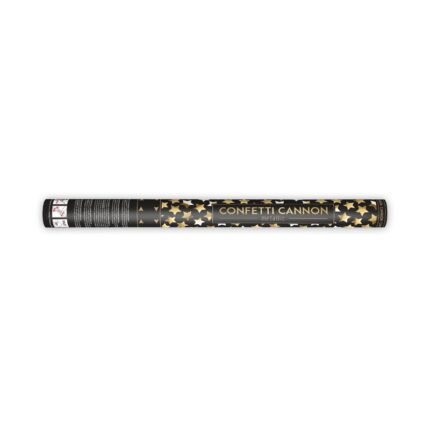 36 Tub de confetti cu stele, 60cm, Auriu