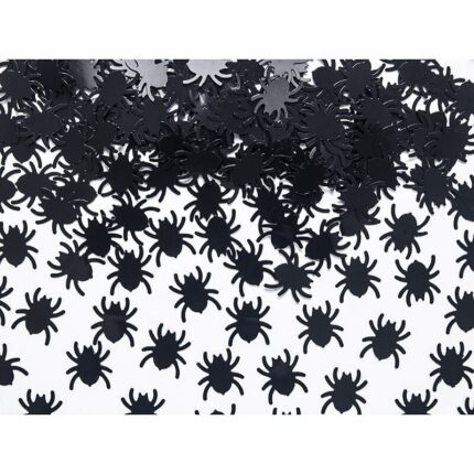 Set 125 confetti in forma de paianjeni, 1.2 x 1.2 cm, Negru