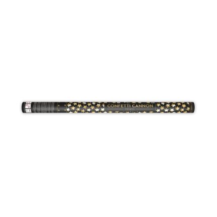36 Tuburi de confetti cu stele, 80 cm, Auriu