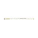 36 Tuburi confetti cu petale de trandafir, 80 cm, Crem