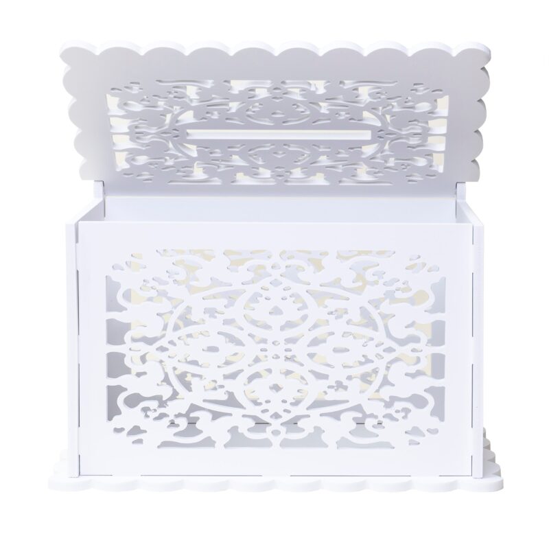 Cutie de dar pentru evenimente, 31x18cm, culoare alb, B.S.P. / SL254