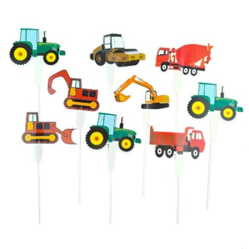 Set decoratiuni pentru tort, utilaje, 9 buc