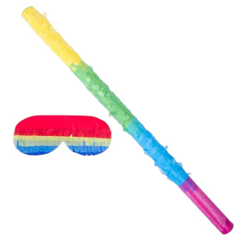 Set Ochelari si Bata Piniata 50 cm Multicolor ECHO