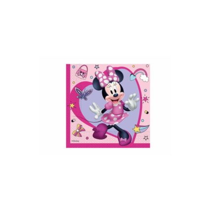 Set 20 Servetele Minnie, 33x33cm, Multicolor