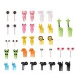 Set 36 furculite fructe, AEWOYAD, Polipropilena, Multicolor