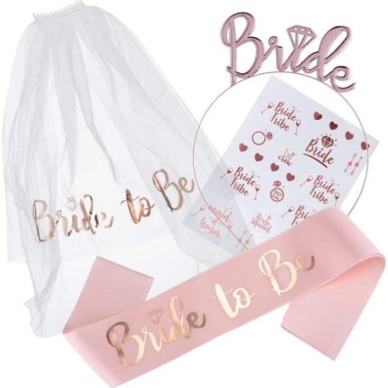 Set Bride to Be, Alb/Roz