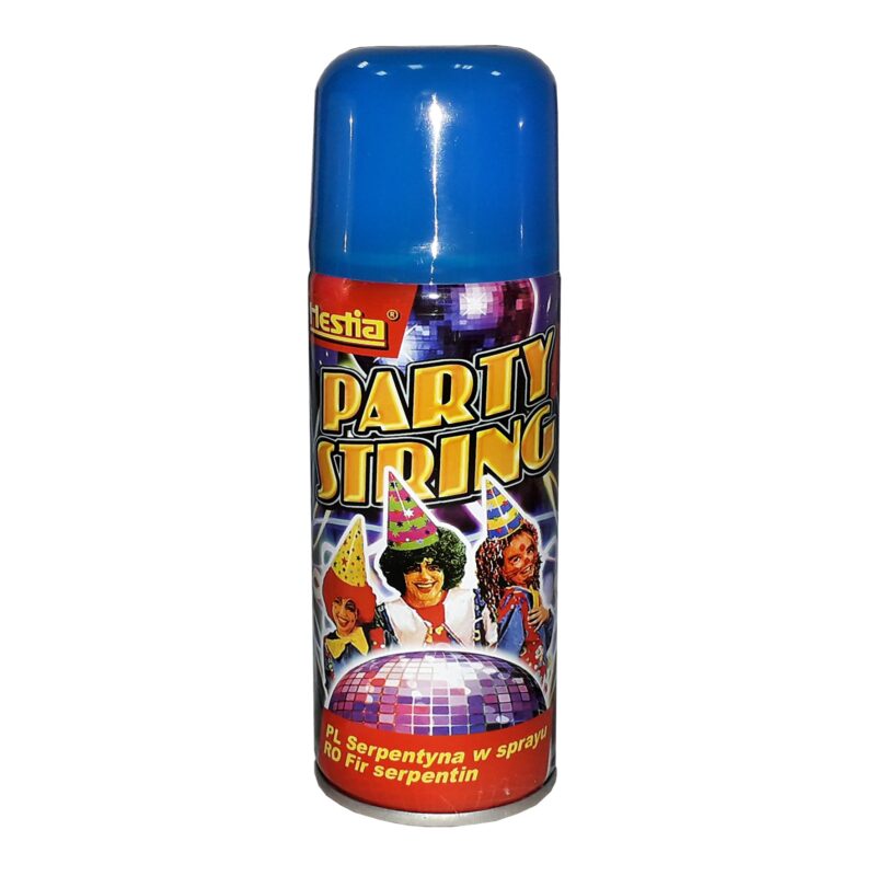 Spray Hestia Confetti Party String 150ml, culoare albastra