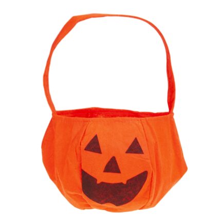 Torba pentru dulciuri Halloween, model dovleac, 30 x 17 x 17 cm, portocaliu