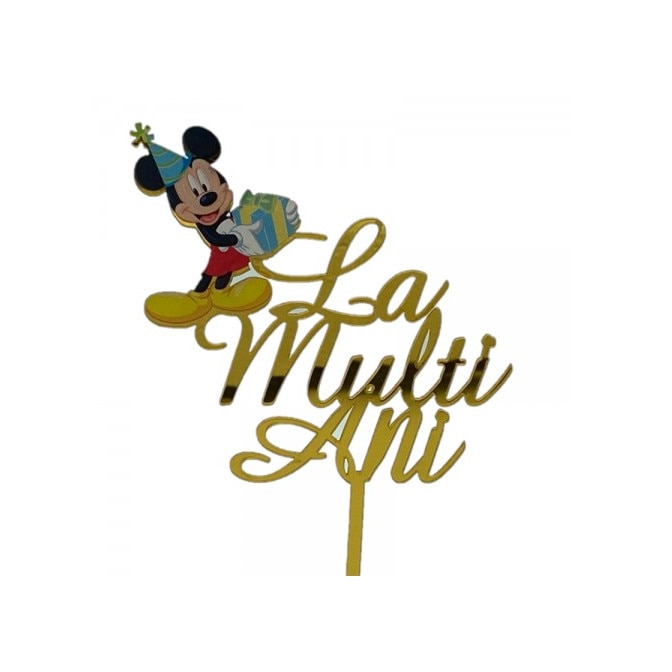 Topper pentru tort, La multi ani, Mickey Mouse, Wow Shop