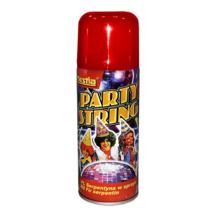 Spray Hestia Confetti Party String 150ml, culoare rosie