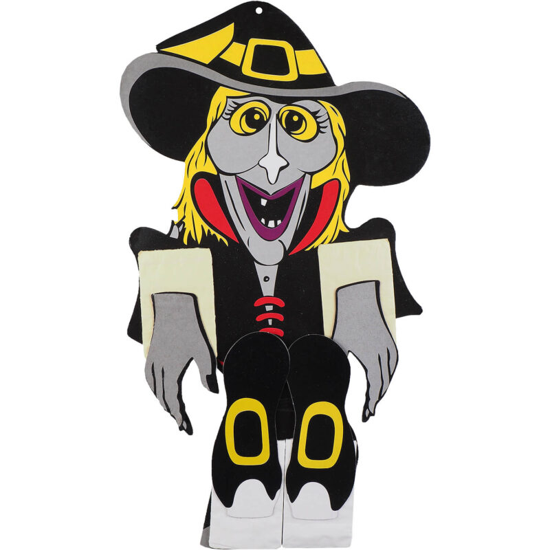 Decoratiune Eventy pentru Halloween, vrajitoare cu maini si picioare extensibile, 40/80 cm