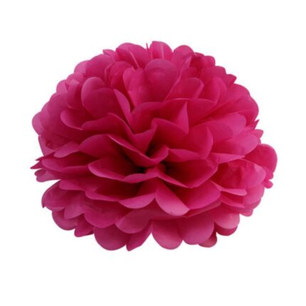 Pampon hartie 25 cm mov prune