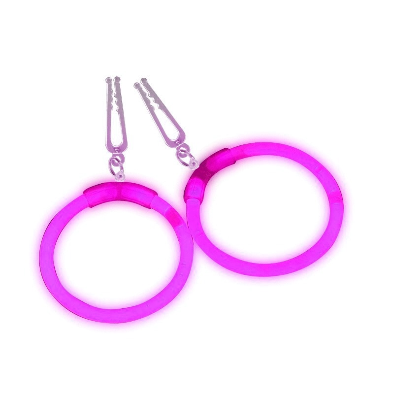 Cercei luminosi glow stick, PROCART, accesorii party, roz