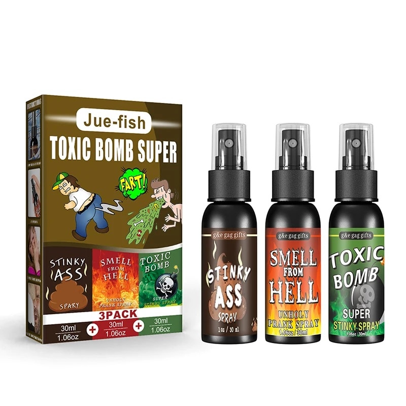 Spray urat mirositor pentru o gluma buna ( pachet 3 variante X 30ml)