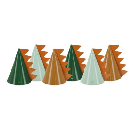 Coifuri petecere Dinozauri (6 buc) PartyDeco