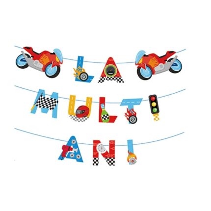 Ghirlanda decorativa, motociclete, La multi ani, PZ3495, multicolor, 4.5 m