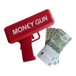 Set pistol de lansat bani pentru petreceri cu 50 bacnote